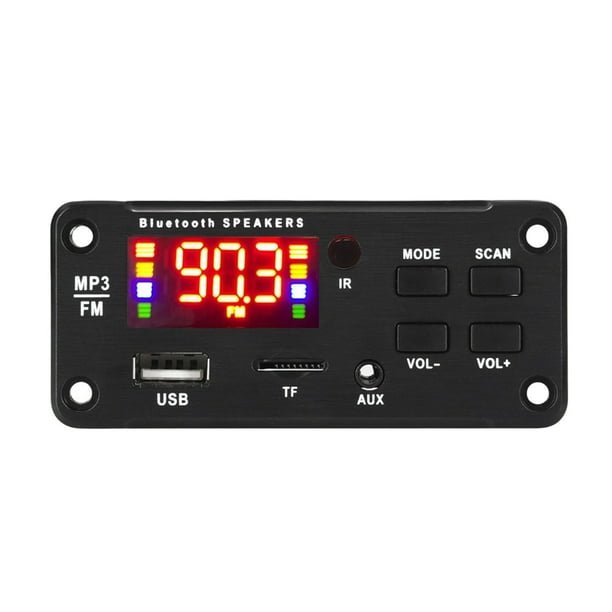Pisexur Electrónica para Hombres Bluetooth 5.0 MP3 WMA Decodificador Placa 50W Amplificador 12V DIY Reproductor de Música Altavoz Audio de Coche FM Grabación USB Llamada Manos Libres Electrónica para