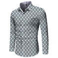thumbnail image 2 of Camisas florales con personalidad de moda 2024 para hombres, camisas de manga larga con solapa estampadas en 3D, ropa informal vintage Y2k ajustada para mujer, 2 of 5