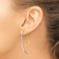 thumbnail image 3 of Leslie's Real 14kt Two-tone Polished Post Front & Back Earrings; for Adults and Teens; for Women and Men, 3 of 4