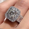 thumbnail image 2 of PULABO Classic Party Engagement Gift for Wife For Her Shiny Sparkling AAA Zircon CZ Ring Perfect Present With Gift Packaging, 2 of 7