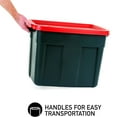 Rubbermaid Roughneck 18 Gal Tough Heavy Duty Christmas Storage Bins