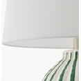 thumbnail image 5 of Livabliss Table Lamps, 22" Stratos Rustic Bedside Nightstand Table Lamp for Bedroom Living Room Office, Green Body with White Shade (22"H x 15"W x 15"D), 5 of 5