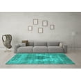thumbnail image 3 of Ahgly Company Indoor Rectangle Oriental Turquoise Blue Industrial Area Rugs, 6' x 9', 3 of 4