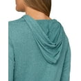 thumbnail image 4 of 32 Degrees Women's Cool Long-Sleeve Hooded T-Shirt - Biscay Bay Heather - X-Large, 4 of 4