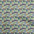 thumbnail image 1 of oneOone Rayon Medium Blue Fabric Kids Mountains Pattern Sewing Craft Projects Fabric Prints By Yard 56 Inch Wide, 1 of 4