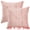 Pink, variant on Unique Bargains Pack of 2 Luxury 3D Diamond Velvet Throw Pillow Covers Yellow