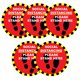 thumbnail image 3 of Advertencia Autoadhesiva Del Aviso Del Pie de Las Etiquetas Engomadas Sociales Del Piso de La Distancia 10PC Zulema Calcomanías autoadhesivas para piso, 3 of 8