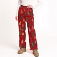 thumbnail image 5 of LHVUOA Womens Christmas Comfy Pajama Pants Fashion Xmas Printed Sleepwear Pant Casual Elastic Waist Pajama Pants, 5 of 5