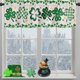 thumbnail image 5 of Cortinas de cocina con motivo del Día de San Patricio | Tela de poliéster verde semitransparente | Ganchos fáciles de instalar | Filtran la luz | Lavables | Decoración festiva para la cocina, la, 5 of 5