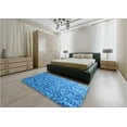 thumbnail image 4 of Ahgly Company Indoor Rectangle Patterned Blue Dress Blue Area Rugs, 6' x 9', 4 of 6