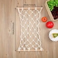 thumbnail image 2 of Hamaca de macramé para frutas, verduras y frutas, hamacas bohemias tejidas a mano, almacenamiento de productos de cocina, encimera de cocina, ahorro de espacio, decoración hecha a mano para el hogar, 2 of 7