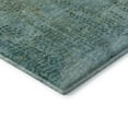 thumbnail image 3 of Addison Rugs Mayfield Premium Machine Washable Transitional Abstract Teal Round Rug, 8' X 8' Machine Washable Transitional Abstract Teal Oversized Sherpa Throw Blanket, 3 of 6