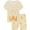 Beige Castle, variant on QEFJNO 2-9Y Kids & Toddler Girls Short Pajamas Pineapple 2 Piece Pjs Set Cotton Summer Sleepwear