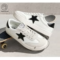 thumbnail image 4 of LUCKY STEP Womens Fashion Star Sneakers Wide Toe Lace Up Casual Shoes,White&Black, 4 of 11