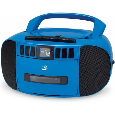 Gpx BCA209BU Cd/cassette/am-fm/boombox W/aux Blue