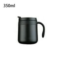 thumbnail image 2 of Cateissary Frasco al vacío taza de café portátil hogar escuela Camping interior exterior botella de agua aislada bebida taza térmica con asa Juegos de servir café y té Negro 350ml, 2 of 6