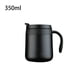 thumbnail image 4 of Wosthever Frasco al vacío taza de café portátil hogar escuela Camping interior exterior botella de agua aislada bebida taza térmica con asa Juegos de servir café y té Negro 350ml, 4 of 6