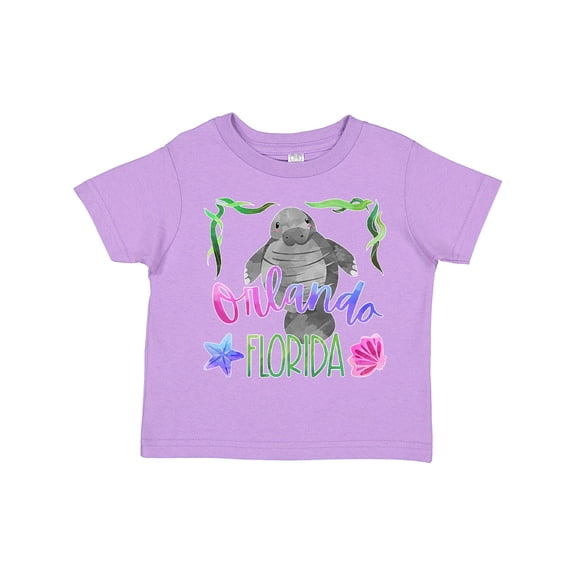 Inktastic Orlando Florida Cute Swimming Manatee Boys or Girls Toddler T-Shirt