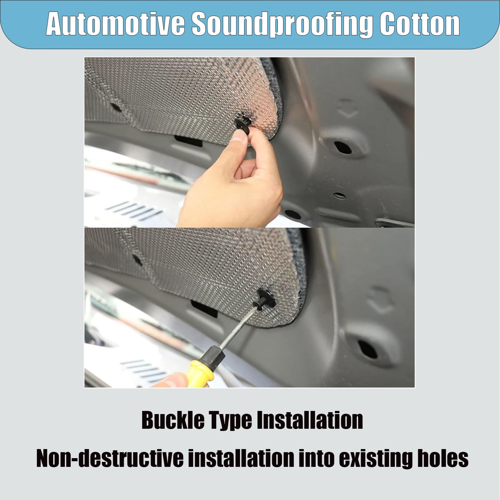 Car Engine Insulation Cotton, Front Engine Hood Sound Heat Insulation Cotton For Honda Accord 2003-2022, Soundproof Car Accessories-03-07Seventh generation