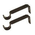 thumbnail image 2 of Versailles Single Wall Brackets for 5/8" - 3/4" Rods 4" - 6" Projection Pair Espresso, 2 of 2