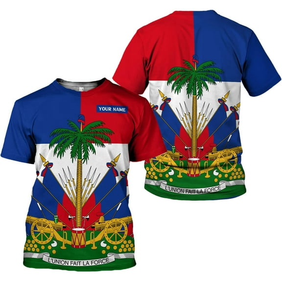 Personalized Haiti Shirt, Haitians Flag Pride Shirt, Haiti Shirts for Men & Women, Haitian Pride Tshirt, Haitian Flag Shirt (T-shirt, S)