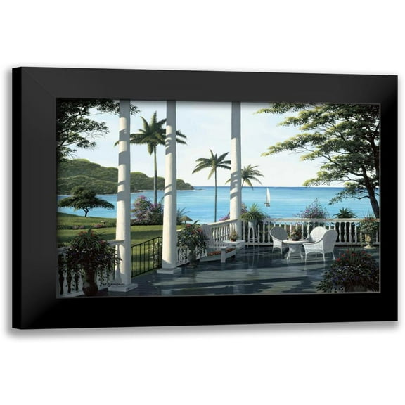 Saunders, Bill 14x11 Black Modern Framed Museum Art Print Titled - Caribbean Comfort