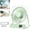 Green, variant on Portable Cooling Air Conditioner Fan, 5-Speed 3000mAh Battery, 180° Wide-Angle Quiet Airflow, Digital Display, Acrylic Body for Home Office Camping, Wall-Mount Desktop Fan