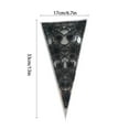 thumbnail image 4 of 100pcs Candy Cone Bag Party Popcorn Ice Cream Cookies Biscuits Storage Plastic Cone Pouch, 4 of 9