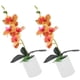 thumbnail image 5 of 2 uds. De orquídeas artificiales en maceta, decoración de mesa de orquídeas artificiales en maceta, 5 of 6