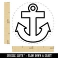 thumbnail image 2 of Boat Anchor Nautical Outline Self-Inking Rubber Stamp Ink Stamper - Orange Ink - Medium 1 Inch, 2 of 7