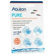 Aqueon PURE Live Beneficial Bacteria and Enzymes 10 gal, 4 pack