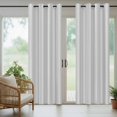 thumbnail image 5 of Outdoor Curtains for Patio Waterproof, Gray Stripes Outdoor Privacy Panels Grommet, Vintage Minimalist Lines Texture Blackout Outside Curtains for Porch/Cabana/Pergola/Gazebo 54"x108", 2 Panels, 5 of 8