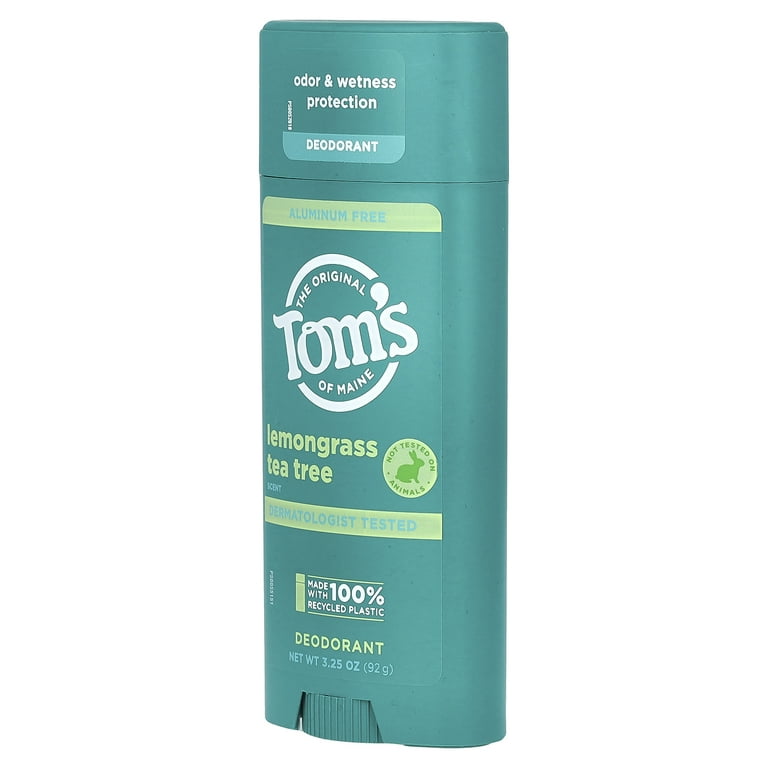 Tom's Of Maine Lemongrass & Tea Tree Aluminum Free Deodorant 3.25
