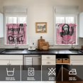 thumbnail image 4 of Halloween Ghostface Kitchen Window Curtains with Rod Pocket Over Sink Horror Spooky Small Window Treatment Cafe Short Curtains for Bathroom Tier Drapes,3 Piece Set,24 Inch, 4 of 6