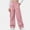 Pink, variant on HAOTAGS Girls Cargo Pants (5-15) Elastic Waist Long Pants with Multi-pockets Casual Workwear Khaki Size 7