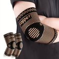 thumbnail image 6 of Elbow compression sleeve (1 pair)-prevents and restores tendonitis support for weight lifting, tennis, basketball, and cycling trips in the gym, 6 of 7
