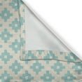 thumbnail image 4 of Ambesonne Turquoise Grommet Curtain Single Panel, Geometric and Retro, 50"x60", Turquoise and Beige, 4 of 5