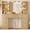 Natural1, variant on Makeup Vanity Set with Mirror & Lights, Vanity Desk with 4 Drawers, Vanity Table with Power Outlet, 3 Color Modes & Adjustable Brightness