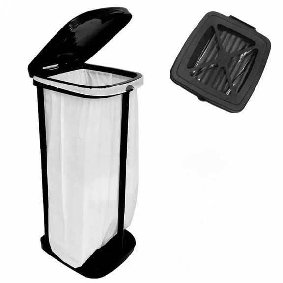 Fold Trash Can - Foldable Indoor/Outdoor 13 Gallon Garbage Bin for Camping, Parties, Home & Events