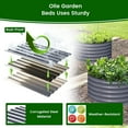 thumbnail image 4 of Olle 2 Pack 17" Tall Durable Round Raised Garden Bed Raised Beds for Gardening, Vegetable Planter Boxes Outdoor Raised Garden Boxes for Herbs, Veggies, Flowers, Mid-Grey 24" X 17", 4 of 6