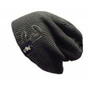 Beverly Hills Polo Club Beanie Hats, Unisex Knit Caps, Slouchy Beanie Hat Skull Cap for Adult Men and Women (Uncuff Texture Grey)