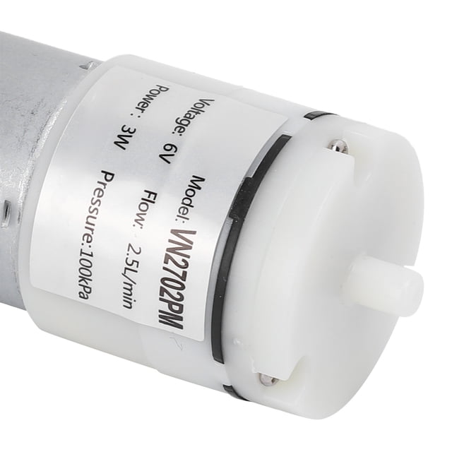 Mini Vacuum Pump, Micro Diaphragm Pump Engineering Plastic DC6V 3W for Chemical Industry for Home Appliances for Instruments and Equipment