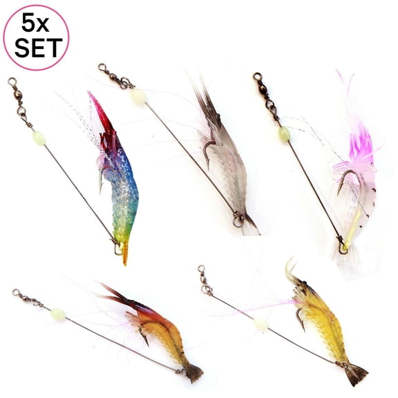 UFISH Soft Shrimp Lure Bait Lot Ice Jig Fishing Bait Swimbait Freshwater