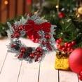 thumbnail image 3 of Corona Artificial Navideña, 45 cm Decoraciones de Coronas Navideñas de 18 Pulgadas Ornamentales para la Puerta Delantera, 3 of 7