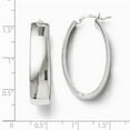 thumbnail image 3 of White Sterling Silver Earring Hoop Women'S 33 mm 7.36, 3 of 3