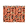 thumbnail image 3 of MKHERT Halloween Bat, Pumpkin Window Curtains Kitchen Curtain Room Bedroom Drapes Curtains 26x39 inch, 2 Piece, 3 of 3