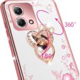 thumbnail image 3 of nancheng Rose Butterfly Case for Moto G Stylus 4G 2023 with Ring Kickstand & Lanyard Strap, 3 of 8