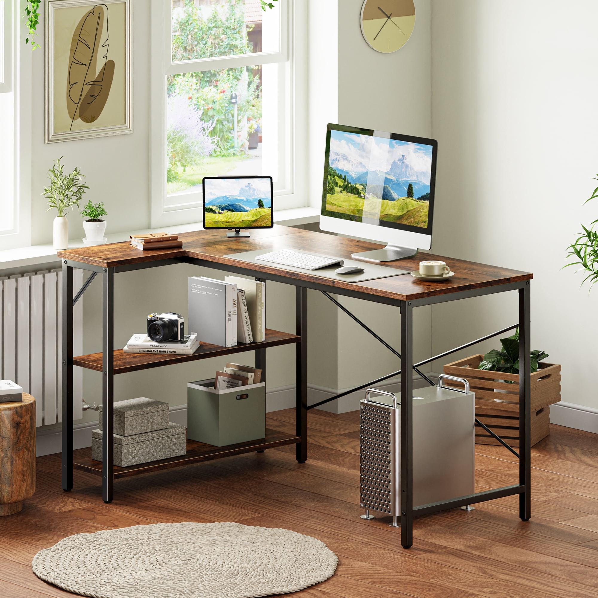 パソコンデスク Computer L-Shaped Computer/Gaming Desk, 47
