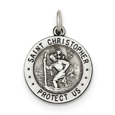 Sterling Silver St. Christopher Reversible US Air Force Medal