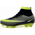 thumbnail image 1 of Botas de fútbol para hombre, botas de fútbol, zapatos con clavos, zapatillas deportivas de caña alta para entrenamiento en exteriores e interiores, 1 of 5